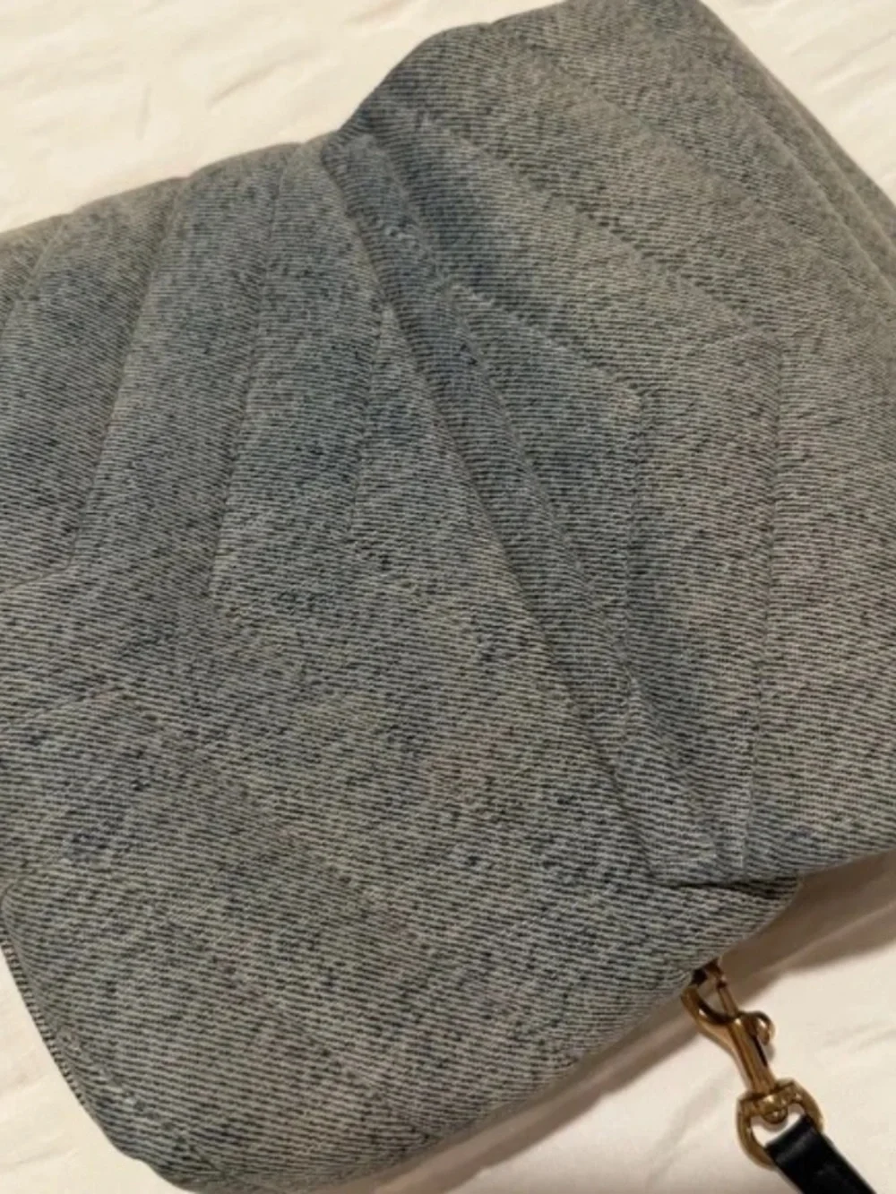 YSL Denim Chevron Bag